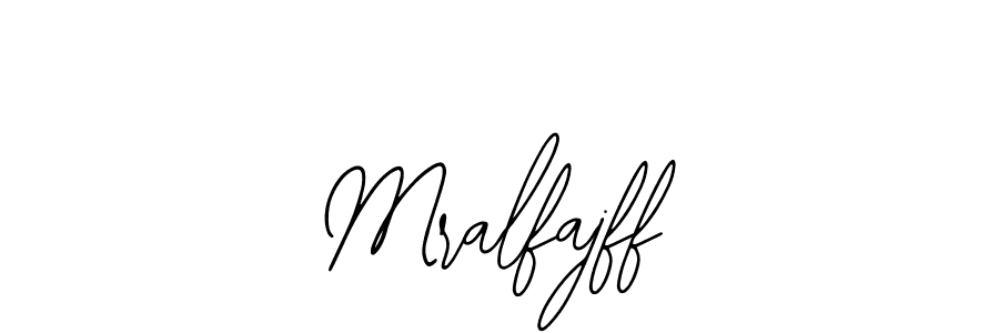 The best way (Bearetta-2O07w) to make a short signature is to pick only two or three words in your name. The name Mralfajff include a total of six letters. For converting this name. Mralfajff signature style 12 images and pictures png