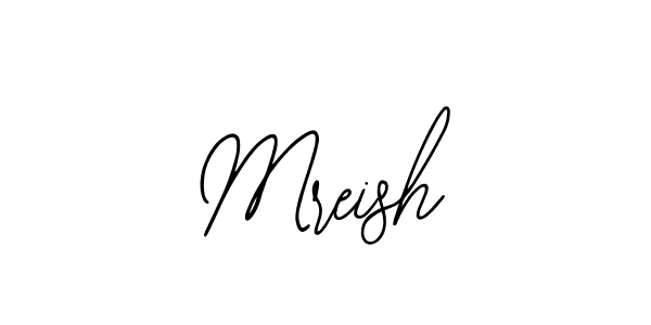Bearetta-2O07w is a professional signature style that is perfect for those who want to add a touch of class to their signature. It is also a great choice for those who want to make their signature more unique. Get Mreish name to fancy signature for free. Mreish signature style 12 images and pictures png