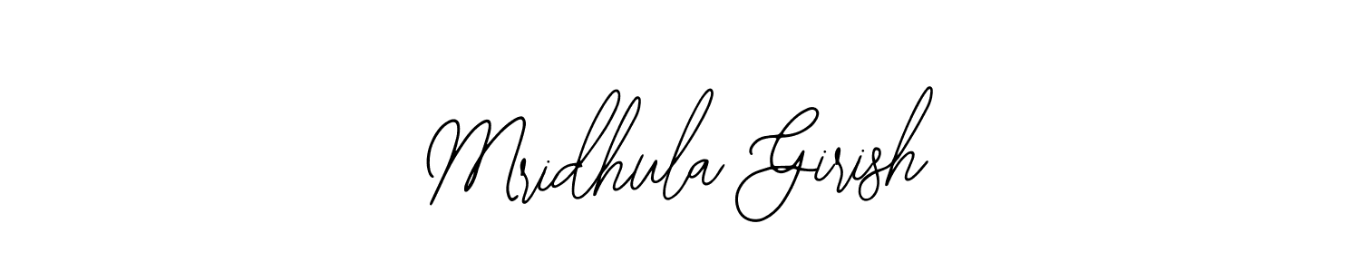 Make a short Mridhula Girish signature style. Manage your documents anywhere anytime using Bearetta-2O07w. Create and add eSignatures, submit forms, share and send files easily. Mridhula Girish signature style 12 images and pictures png