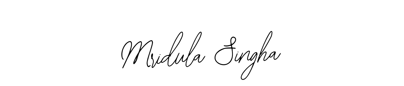 You should practise on your own different ways (Bearetta-2O07w) to write your name (Mridula Singha) in signature. don't let someone else do it for you. Mridula Singha signature style 12 images and pictures png