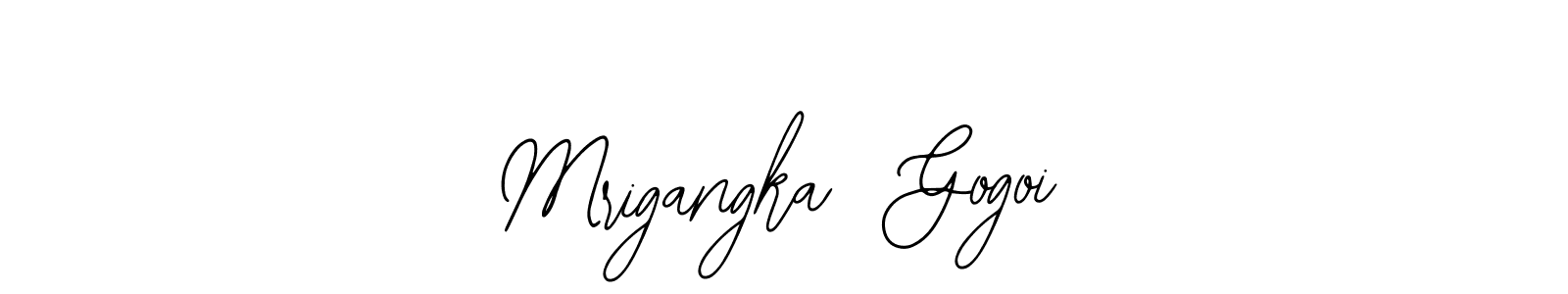 You should practise on your own different ways (Bearetta-2O07w) to write your name (Mrigangka  Gogoi) in signature. don't let someone else do it for you. Mrigangka  Gogoi signature style 12 images and pictures png