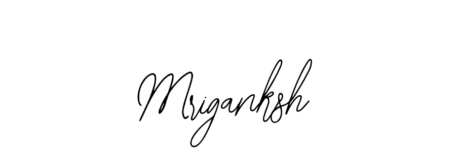 How to make Mriganksh name signature. Use Bearetta-2O07w style for creating short signs online. This is the latest handwritten sign. Mriganksh signature style 12 images and pictures png