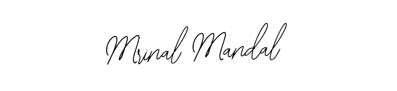 How to make Mrinal Mandal name signature. Use Bearetta-2O07w style for creating short signs online. This is the latest handwritten sign. Mrinal Mandal signature style 12 images and pictures png