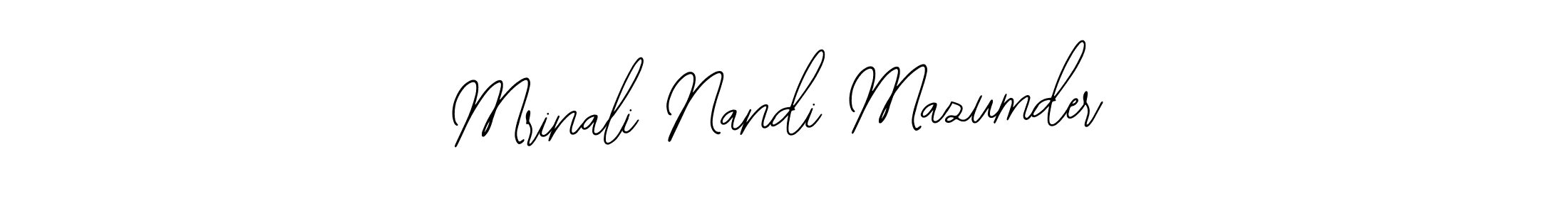 Bearetta-2O07w is a professional signature style that is perfect for those who want to add a touch of class to their signature. It is also a great choice for those who want to make their signature more unique. Get Mrinali Nandi Mazumder name to fancy signature for free. Mrinali Nandi Mazumder signature style 12 images and pictures png