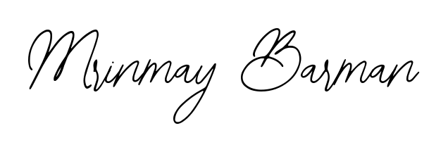 A classic penmanship look for Mrinmay Barman. The Bearetta-2O07w font brings timeless elegance and confidence to every signed document. Mrinmay Barman signature style 12 images and pictures png