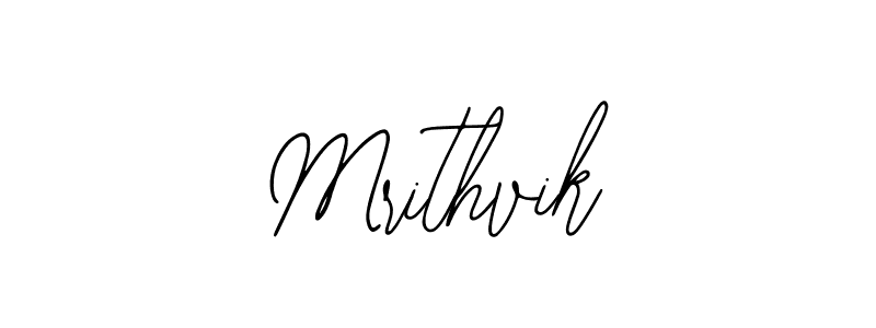 Use a signature maker to create a handwritten signature online. With this signature software, you can design (Bearetta-2O07w) your own signature for name Mrithvik. Mrithvik signature style 12 images and pictures png