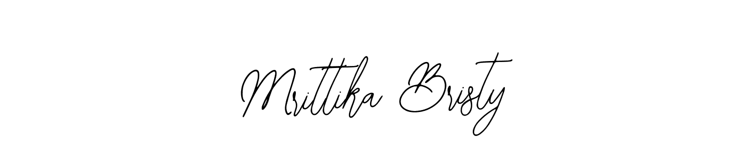 You should practise on your own different ways (Bearetta-2O07w) to write your name (Mrittika Bristy) in signature. don't let someone else do it for you. Mrittika Bristy signature style 12 images and pictures png