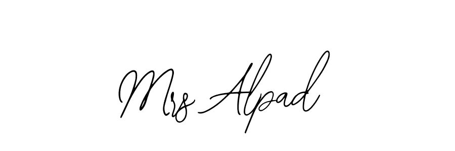 Create a beautiful signature design for name Mrs Alpad. With this signature (Bearetta-2O07w) fonts, you can make a handwritten signature for free. Mrs Alpad signature style 12 images and pictures png