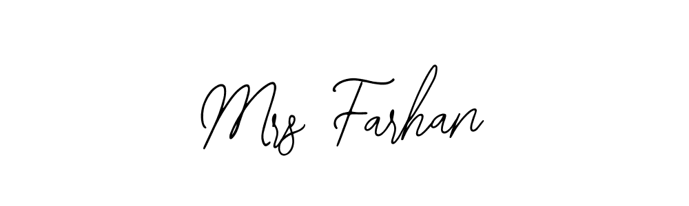 if you are searching for the best signature style for your name Mrs Farhan. so please give up your signature search. here we have designed multiple signature styles  using Bearetta-2O07w. Mrs Farhan signature style 12 images and pictures png