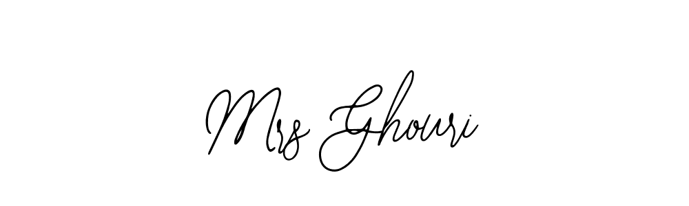 Design your own signature with our free online signature maker. With this signature software, you can create a handwritten (Bearetta-2O07w) signature for name Mrs Ghouri. Mrs Ghouri signature style 12 images and pictures png