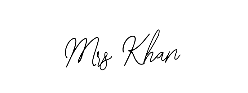 Mrs Khan stylish signature style. Best Handwritten Sign (Bearetta-2O07w) for my name. Handwritten Signature Collection Ideas for my name Mrs Khan. Mrs Khan signature style 12 images and pictures png