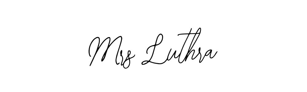 How to make Mrs Luthra signature? Bearetta-2O07w is a professional autograph style. Create handwritten signature for Mrs Luthra name. Mrs Luthra signature style 12 images and pictures png