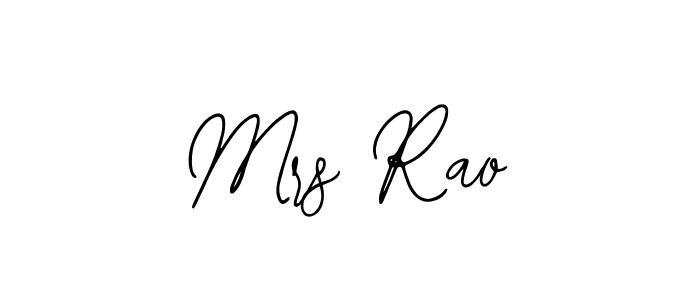 Create a beautiful signature design for name Mrs Rao. With this signature (Bearetta-2O07w) fonts, you can make a handwritten signature for free. Mrs Rao signature style 12 images and pictures png