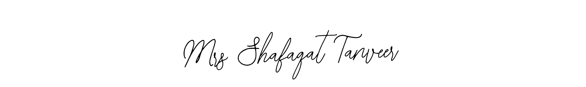 This is the best signature style for the Mrs Shafaqat Tanveer name. Also you like these signature font (Bearetta-2O07w). Mix name signature. Mrs Shafaqat Tanveer signature style 12 images and pictures png