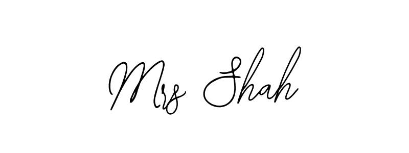 You should practise on your own different ways (Bearetta-2O07w) to write your name (Mrs Shah) in signature. don't let someone else do it for you. Mrs Shah signature style 12 images and pictures png