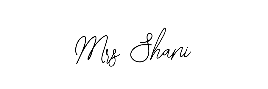 Similarly Bearetta-2O07w is the best handwritten signature design. Signature creator online .You can use it as an online autograph creator for name Mrs Shani. Mrs Shani signature style 12 images and pictures png