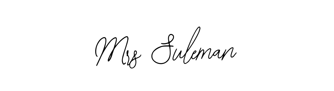 The best way (Bearetta-2O07w) to make a short signature is to pick only two or three words in your name. The name Mrs Suleman include a total of six letters. For converting this name. Mrs Suleman signature style 12 images and pictures png