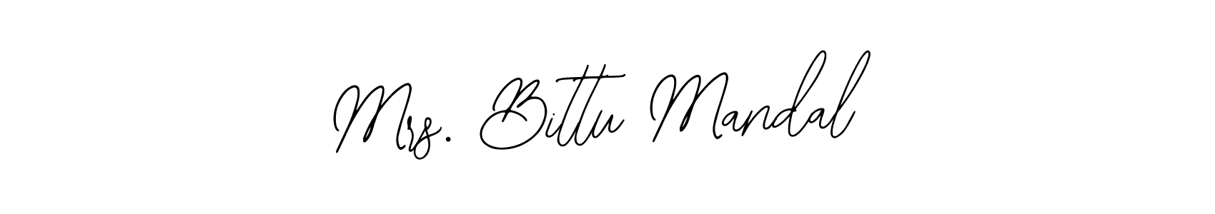 How to Draw Mrs. Bittu Mandal signature style? Bearetta-2O07w is a latest design signature styles for name Mrs. Bittu Mandal. Mrs. Bittu Mandal signature style 12 images and pictures png
