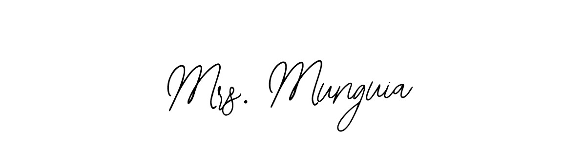 Design your own signature with our free online signature maker. With this signature software, you can create a handwritten (Bearetta-2O07w) signature for name Mrs. Munguia. Mrs. Munguia signature style 12 images and pictures png