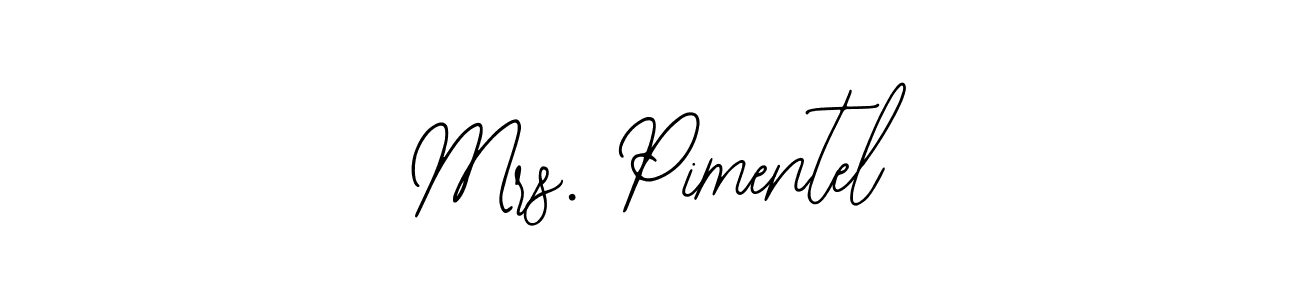 Also You can easily find your signature by using the search form. We will create Mrs. Pimentel name handwritten signature images for you free of cost using Bearetta-2O07w sign style. Mrs. Pimentel signature style 12 images and pictures png