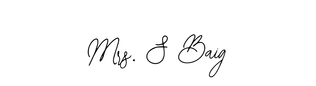 Once you've used our free online signature maker to create your best signature Bearetta-2O07w style, it's time to enjoy all of the benefits that Mrs. S Baig name signing documents. Mrs. S Baig signature style 12 images and pictures png