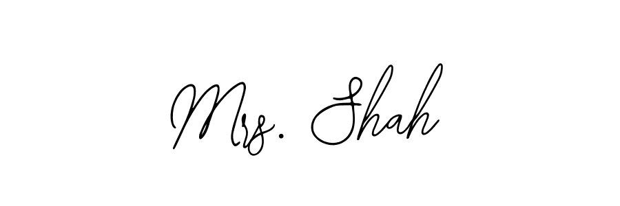 if you are searching for the best signature style for your name Mrs. Shah. so please give up your signature search. here we have designed multiple signature styles  using Bearetta-2O07w. Mrs. Shah signature style 12 images and pictures png