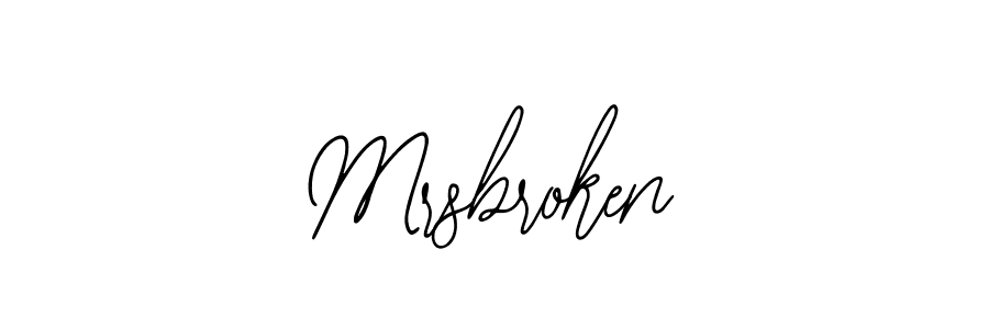 Design your own signature with our free online signature maker. With this signature software, you can create a handwritten (Bearetta-2O07w) signature for name Mrsbroken. Mrsbroken signature style 12 images and pictures png