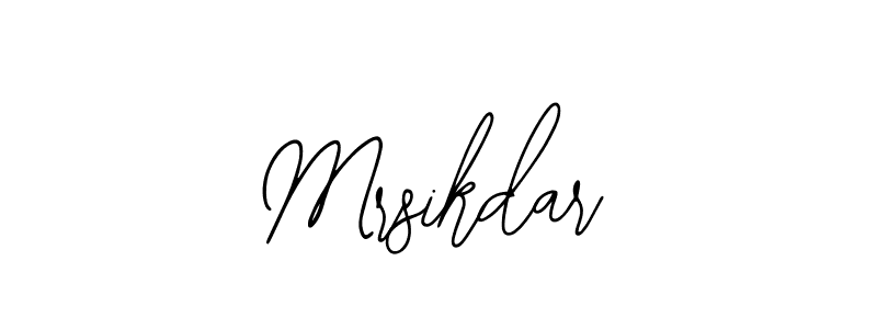 Create a beautiful signature design for name Mrsikdar. With this signature (Bearetta-2O07w) fonts, you can make a handwritten signature for free. Mrsikdar signature style 12 images and pictures png