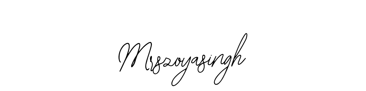 How to make Mrszoyasingh signature? Bearetta-2O07w is a professional autograph style. Create handwritten signature for Mrszoyasingh name. Mrszoyasingh signature style 12 images and pictures png