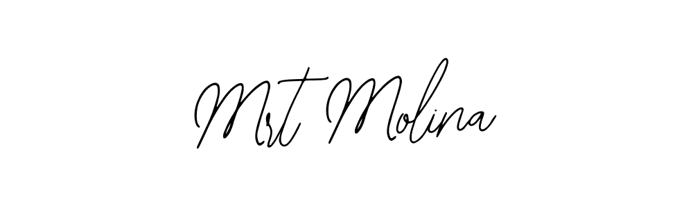 Use a signature maker to create a handwritten signature online. With this signature software, you can design (Bearetta-2O07w) your own signature for name Mrt Molina. Mrt Molina signature style 12 images and pictures png