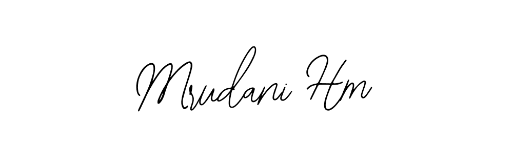 How to make Mrudani Hm signature? Bearetta-2O07w is a professional autograph style. Create handwritten signature for Mrudani Hm name. Mrudani Hm signature style 12 images and pictures png