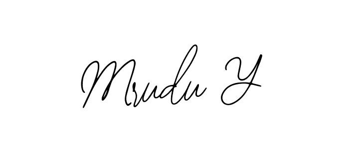 Create a beautiful signature design for name Mrudu Y. With this signature (Bearetta-2O07w) fonts, you can make a handwritten signature for free. Mrudu Y signature style 12 images and pictures png