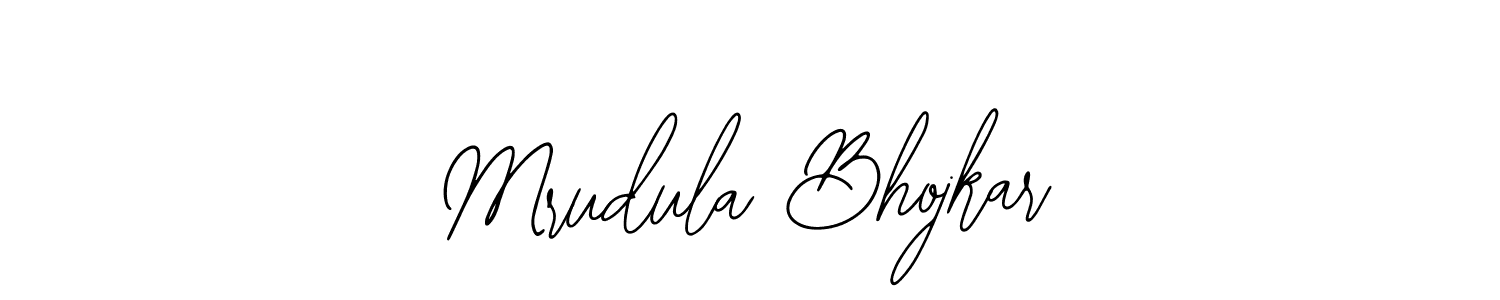 Bearetta-2O07w is a professional signature style that is perfect for those who want to add a touch of class to their signature. It is also a great choice for those who want to make their signature more unique. Get Mrudula Bhojkar name to fancy signature for free. Mrudula Bhojkar signature style 12 images and pictures png