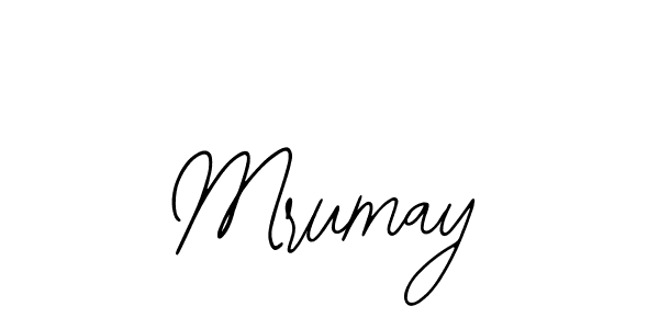 How to make Mrumay name signature. Use Bearetta-2O07w style for creating short signs online. This is the latest handwritten sign. Mrumay signature style 12 images and pictures png