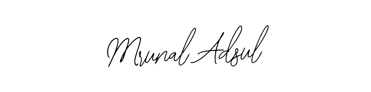 The best way (Bearetta-2O07w) to make a short signature is to pick only two or three words in your name. The name Mrunal Adsul include a total of six letters. For converting this name. Mrunal Adsul signature style 12 images and pictures png
