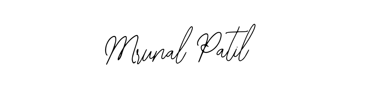 You should practise on your own different ways (Bearetta-2O07w) to write your name (Mrunal Patil) in signature. don't let someone else do it for you. Mrunal Patil signature style 12 images and pictures png