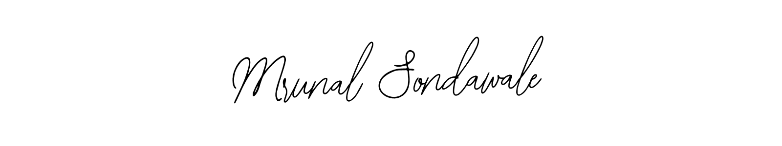 Mrunal Sondawale stylish signature style. Best Handwritten Sign (Bearetta-2O07w) for my name. Handwritten Signature Collection Ideas for my name Mrunal Sondawale. Mrunal Sondawale signature style 12 images and pictures png