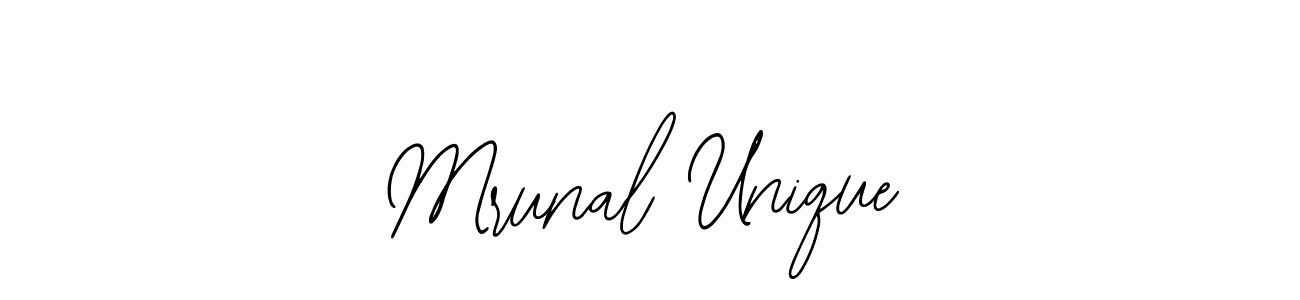 if you are searching for the best signature style for your name Mrunal Unique. so please give up your signature search. here we have designed multiple signature styles  using Bearetta-2O07w. Mrunal Unique signature style 12 images and pictures png