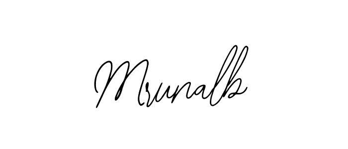 How to Draw Mrunalb signature style? Bearetta-2O07w is a latest design signature styles for name Mrunalb. Mrunalb signature style 12 images and pictures png