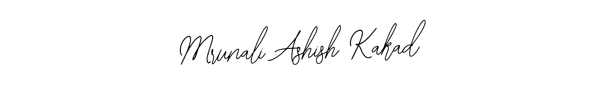 Create a beautiful signature design for name Mrunali Ashish Kakad. With this signature (Bearetta-2O07w) fonts, you can make a handwritten signature for free. Mrunali Ashish Kakad signature style 12 images and pictures png