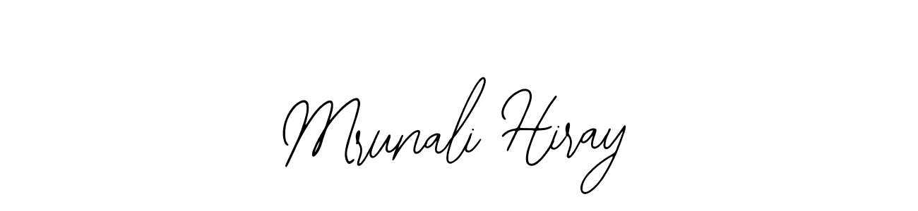 How to make Mrunali Hiray signature? Bearetta-2O07w is a professional autograph style. Create handwritten signature for Mrunali Hiray name. Mrunali Hiray signature style 12 images and pictures png