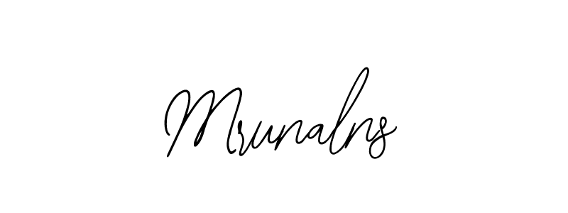 Make a beautiful signature design for name Mrunalns. With this signature (Bearetta-2O07w) style, you can create a handwritten signature for free. Mrunalns signature style 12 images and pictures png