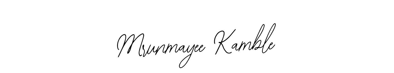 Design your own signature with our free online signature maker. With this signature software, you can create a handwritten (Bearetta-2O07w) signature for name Mrunmayee Kamble. Mrunmayee Kamble signature style 12 images and pictures png