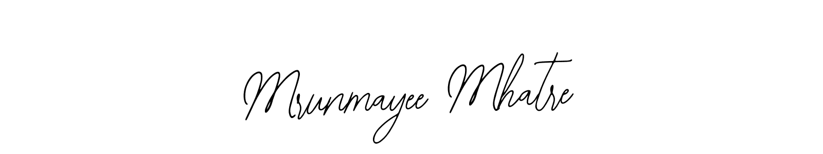 Make a short Mrunmayee Mhatre signature style. Manage your documents anywhere anytime using Bearetta-2O07w. Create and add eSignatures, submit forms, share and send files easily. Mrunmayee Mhatre signature style 12 images and pictures png