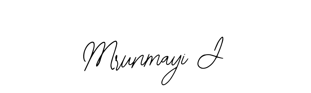 You should practise on your own different ways (Bearetta-2O07w) to write your name (Mrunmayi J) in signature. don't let someone else do it for you. Mrunmayi J signature style 12 images and pictures png