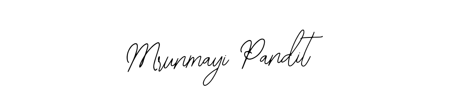 Also we have Mrunmayi Pandit name is the best signature style. Create professional handwritten signature collection using Bearetta-2O07w autograph style. Mrunmayi Pandit signature style 12 images and pictures png