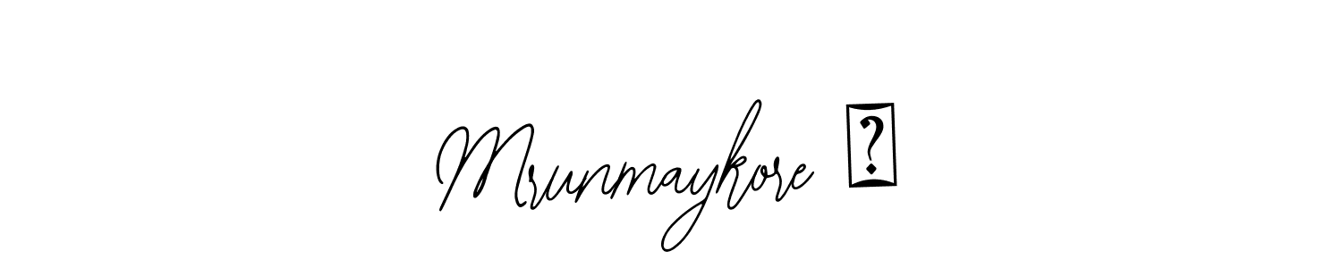 Also we have Mrunmaykore ❤ name is the best signature style. Create professional handwritten signature collection using Bearetta-2O07w autograph style. Mrunmaykore ❤ signature style 12 images and pictures png