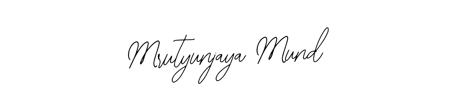 Make a short Mrutyunjaya Mund signature style. Manage your documents anywhere anytime using Bearetta-2O07w. Create and add eSignatures, submit forms, share and send files easily. Mrutyunjaya Mund signature style 12 images and pictures png