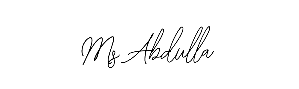 Bearetta-2O07w is a professional signature style that is perfect for those who want to add a touch of class to their signature. It is also a great choice for those who want to make their signature more unique. Get Ms Abdulla name to fancy signature for free. Ms Abdulla signature style 12 images and pictures png