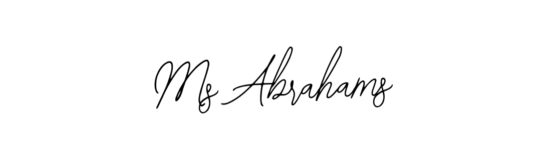 Ms Abrahams stylish signature style. Best Handwritten Sign (Bearetta-2O07w) for my name. Handwritten Signature Collection Ideas for my name Ms Abrahams. Ms Abrahams signature style 12 images and pictures png